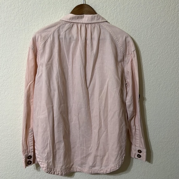 Free People | Sunshine In My Pockets Linen Blend Shacket XS - Picture 7 of 7